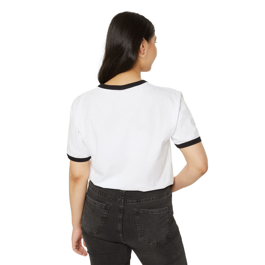 Zebra Stripe 'Altered Focus' Ringer T-Shirt