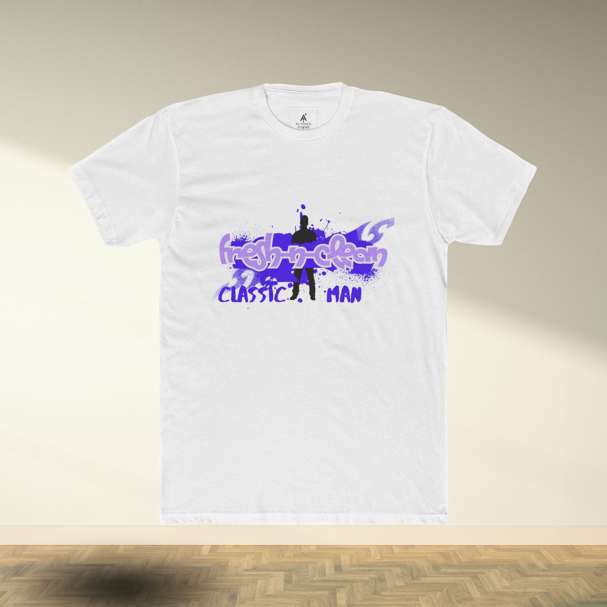 Classic Man Crew Tee — Retro Silhouette Graphic T-Shirt