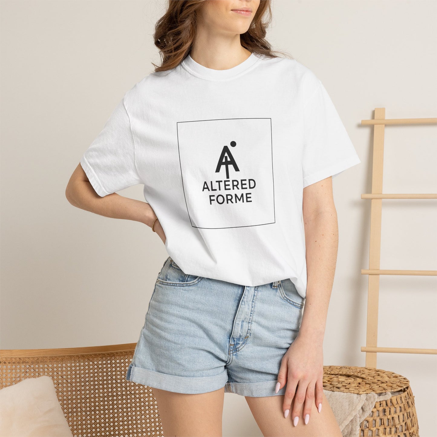 Altered Forme Logo T-Shirt — Garment-Dyed Minimal Logo Tee