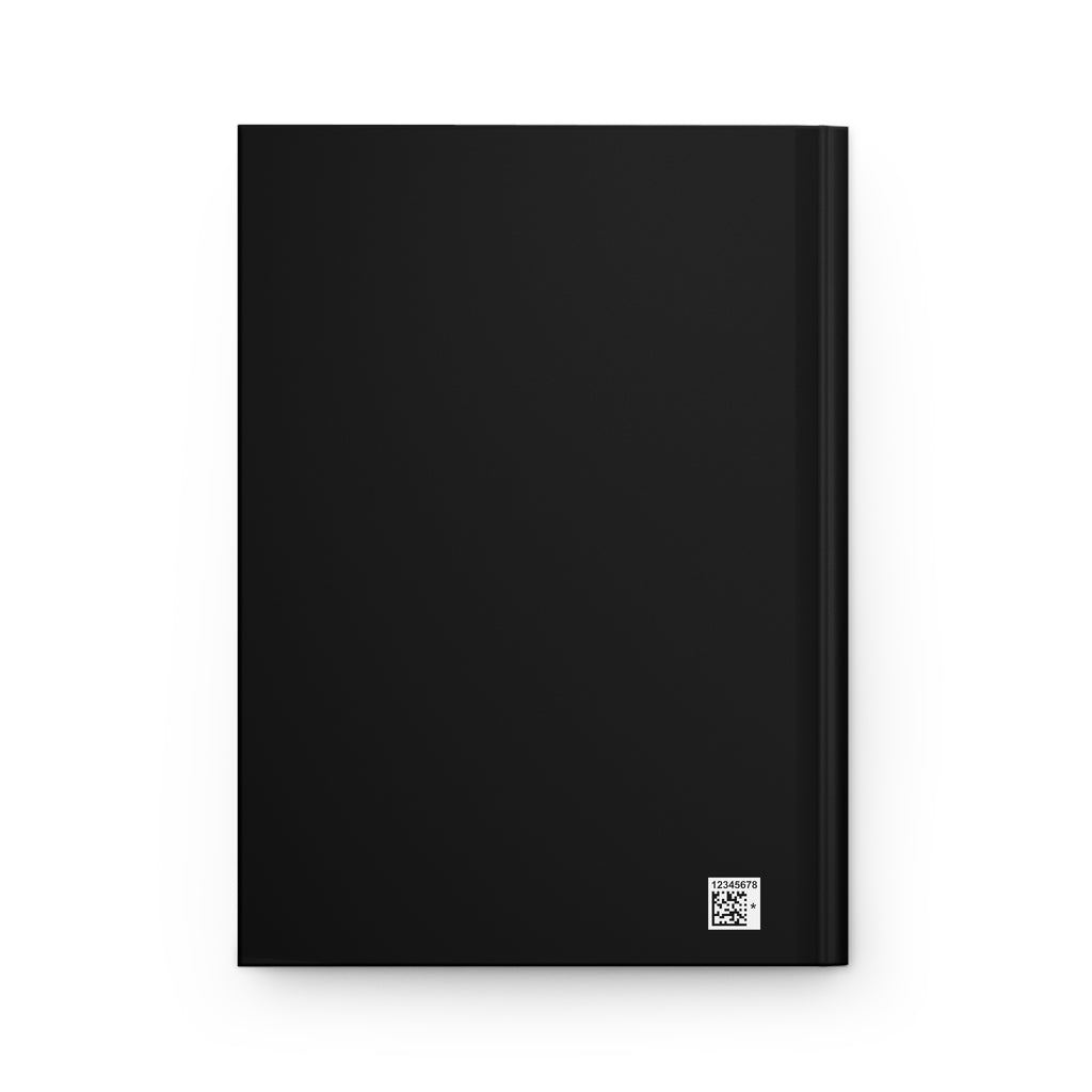 Matte Hardcover Journal — Minimal Black Logo Notebook for Notes & Planning