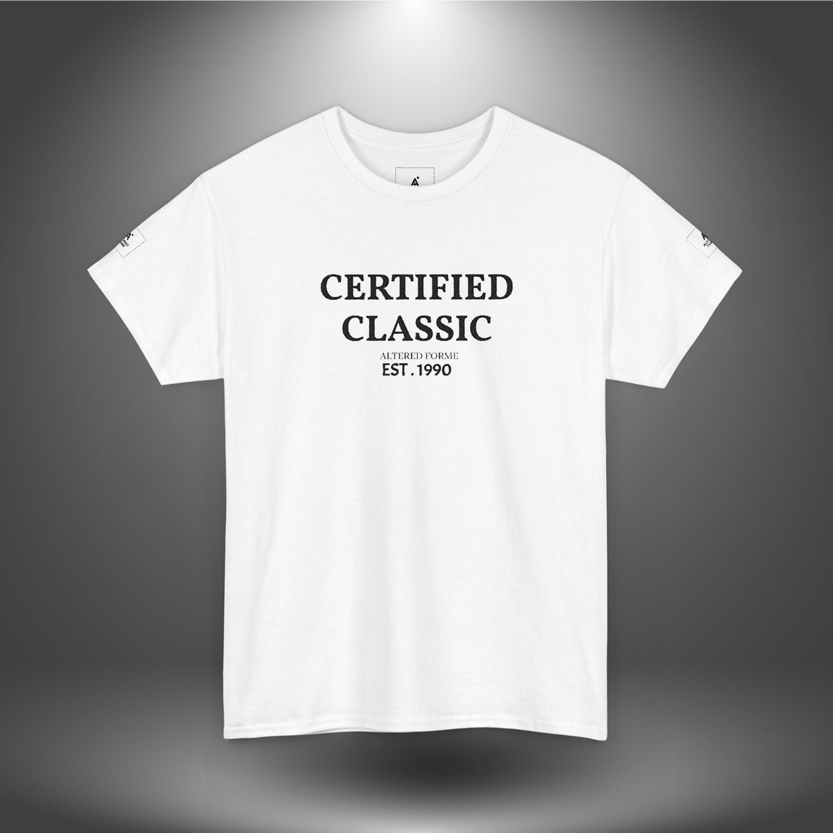 "ALTERED FORME" Embroidered Classic White Tee