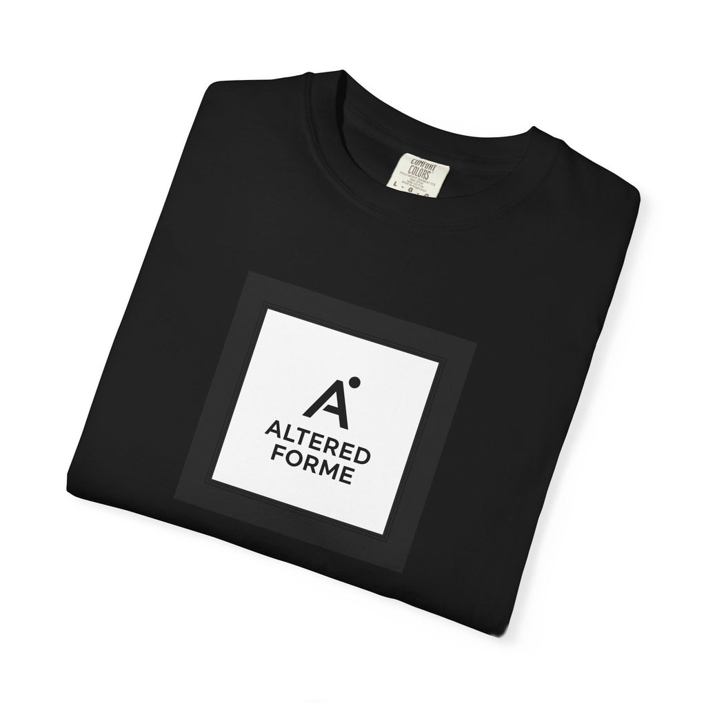 Altered Forme Logo T-Shirt — Minimal Black Square Graphic Tee