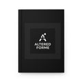 Matte Hardcover Journal — Minimal Black Logo Notebook for Notes & Planning