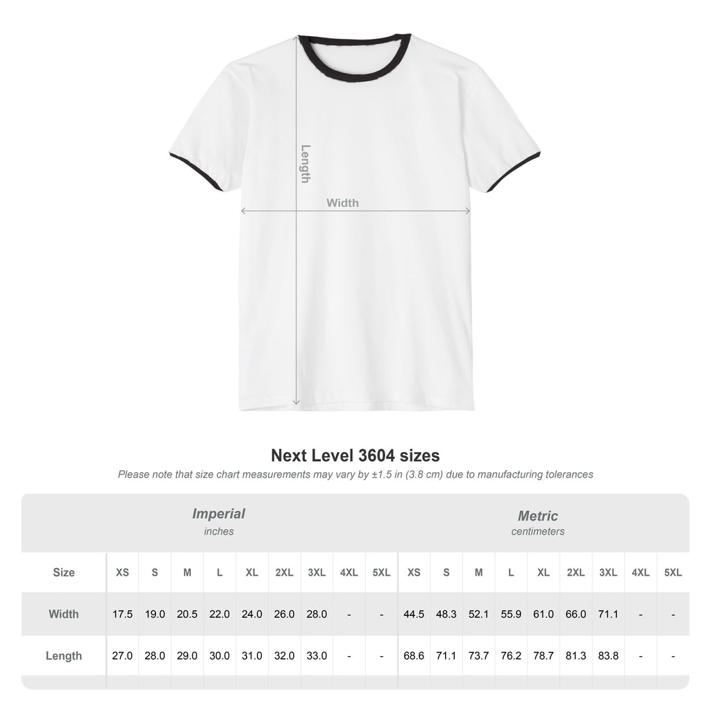 Zebra Stripe 'Altered Focus' Ringer T-Shirt