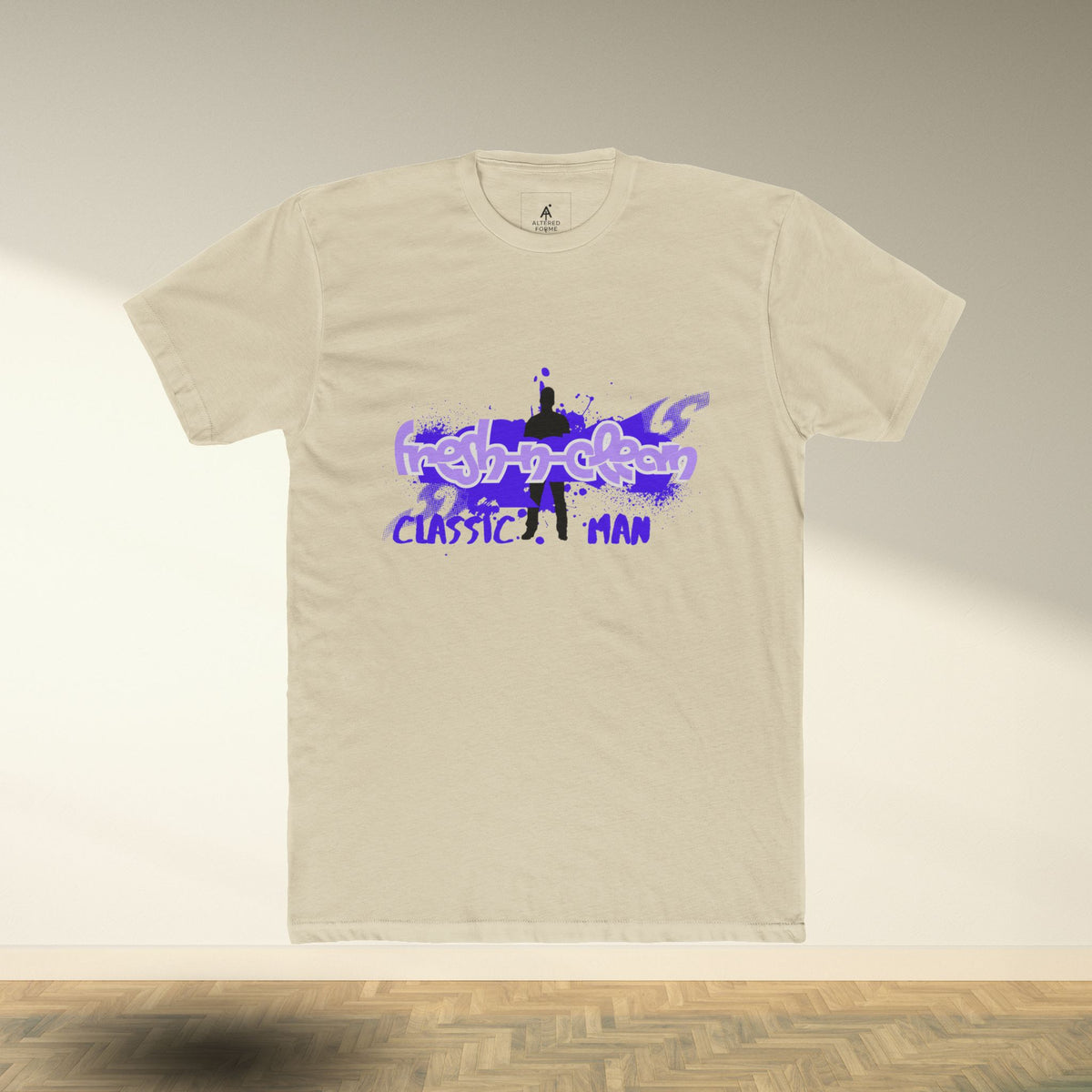 Classic Man Crew Tee — Retro Silhouette Graphic T-Shirt