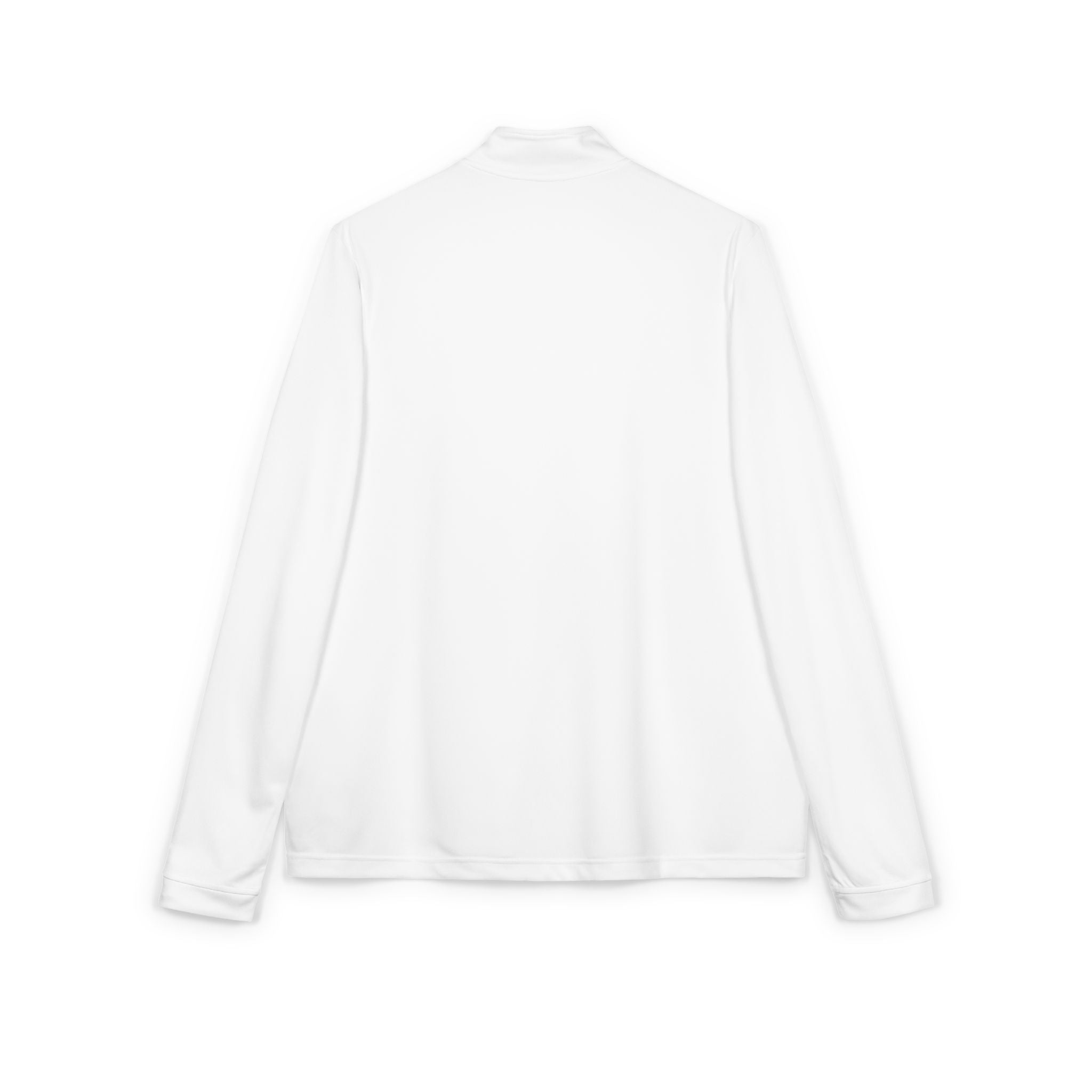 Embroidered adidas Quarter-Zip Pullover — Minimal White Performance Top
