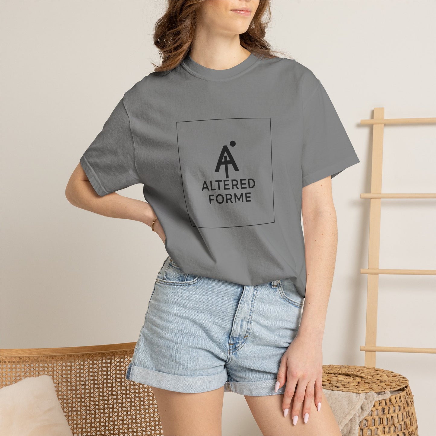 Altered Forme Logo T-Shirt — Garment-Dyed Minimal Logo Tee
