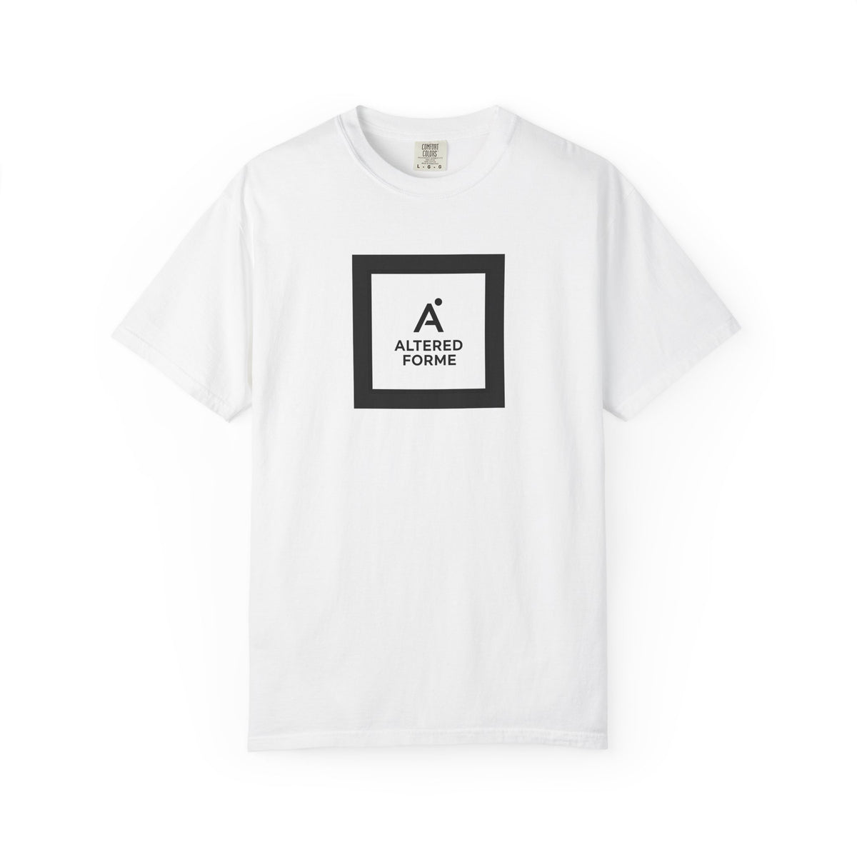 Altered Forme Logo T-Shirt — Minimal Black Square Graphic Tee
