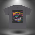 Batteries Not Included Graphic Tee — Retro 80s VHS Cassette Shirt