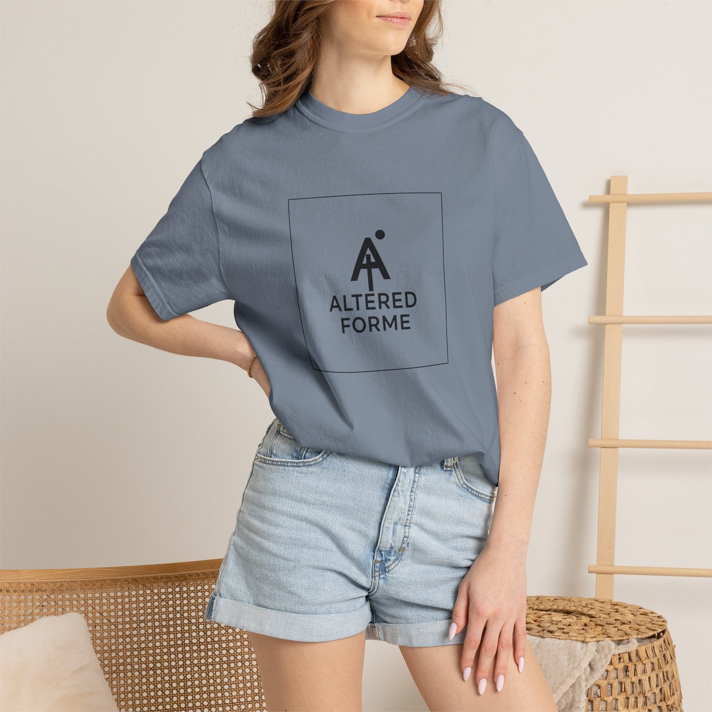 Altered Forme Logo T-Shirt — Garment-Dyed Minimal Logo Tee