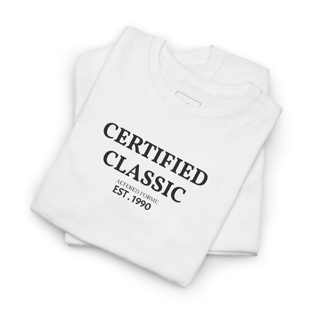 "ALTERED FORME" Embroidered Classic White Tee