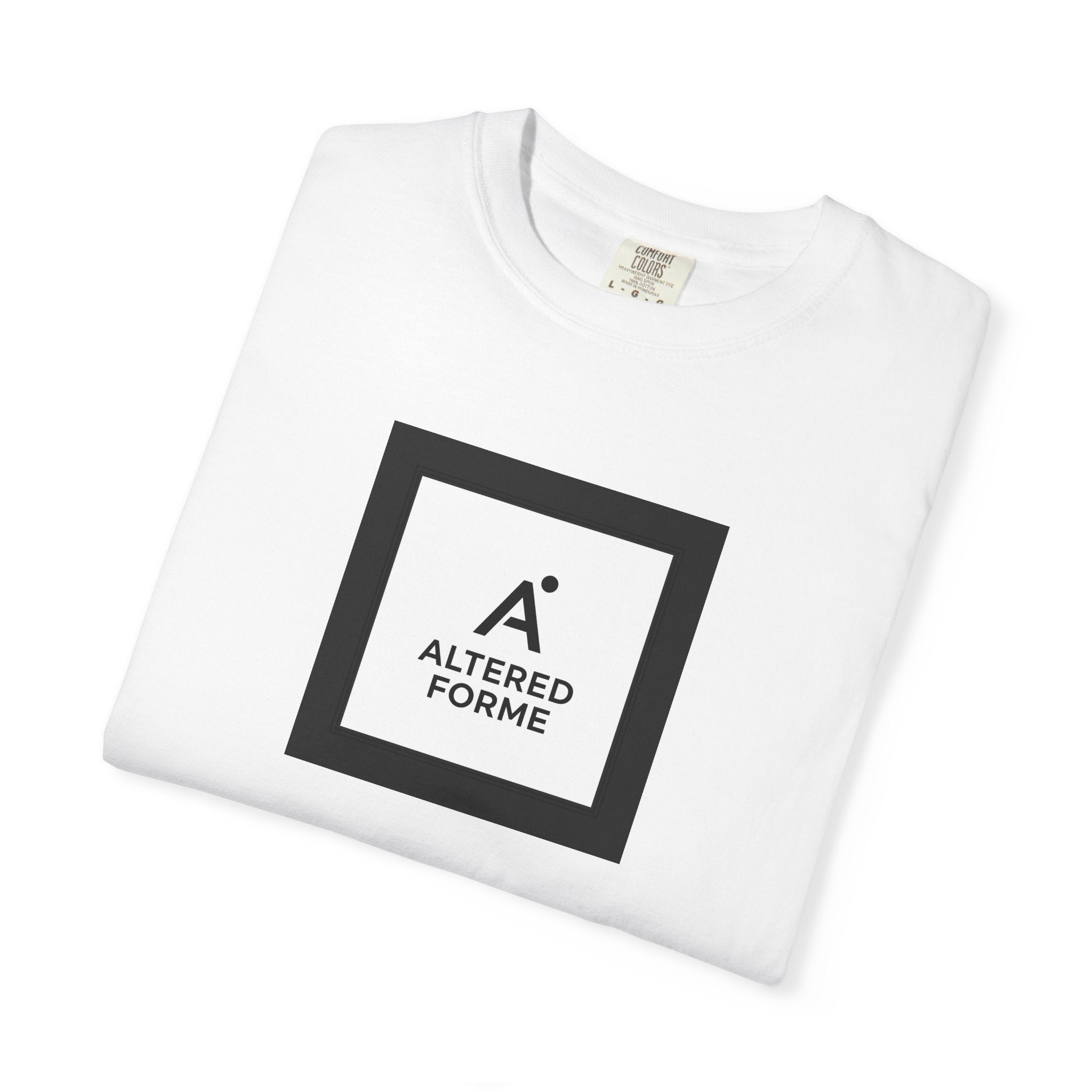 Altered Forme Logo T-Shirt — Minimal Black Square Graphic Tee