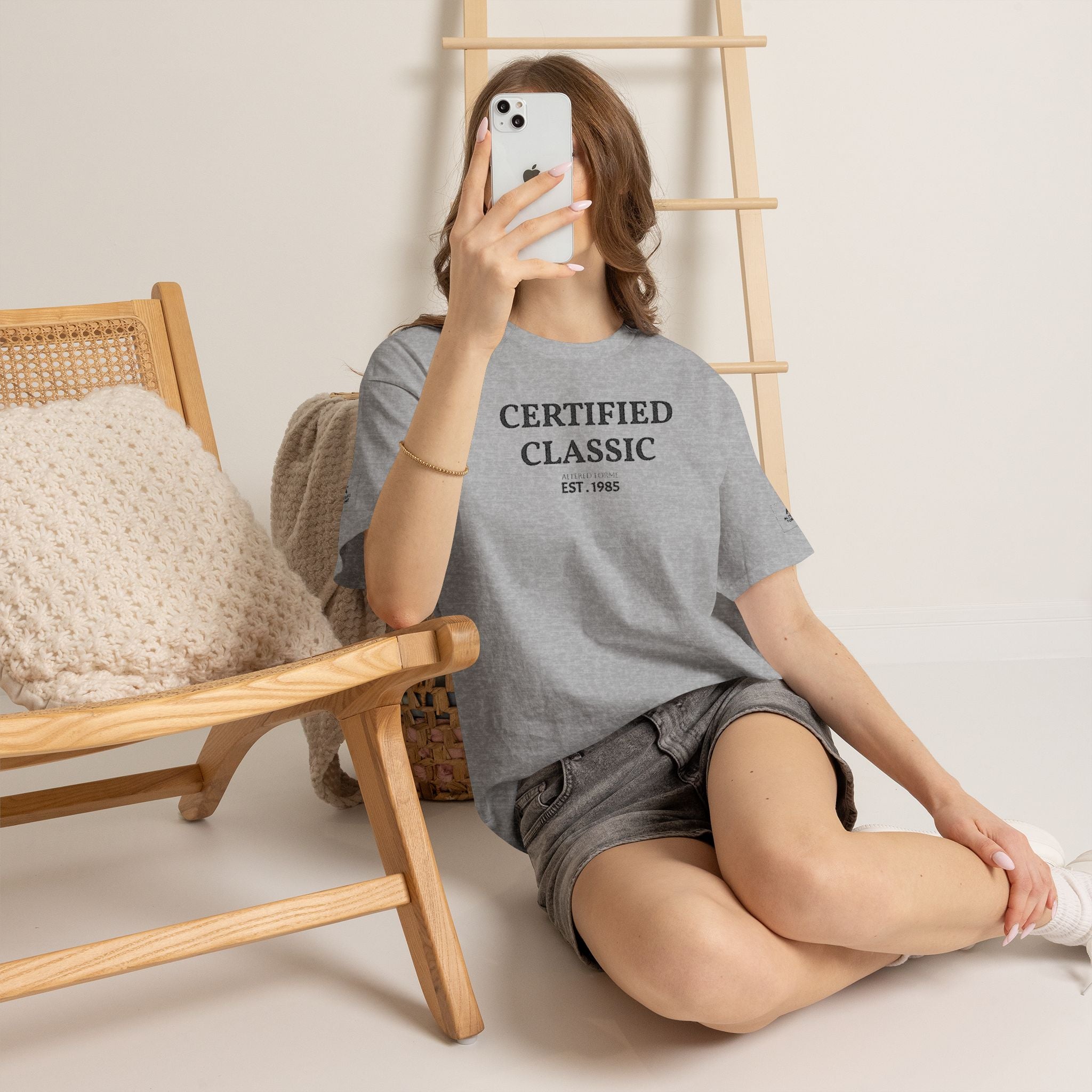 "ALTERED FORME" Embroidered Classic White Tee