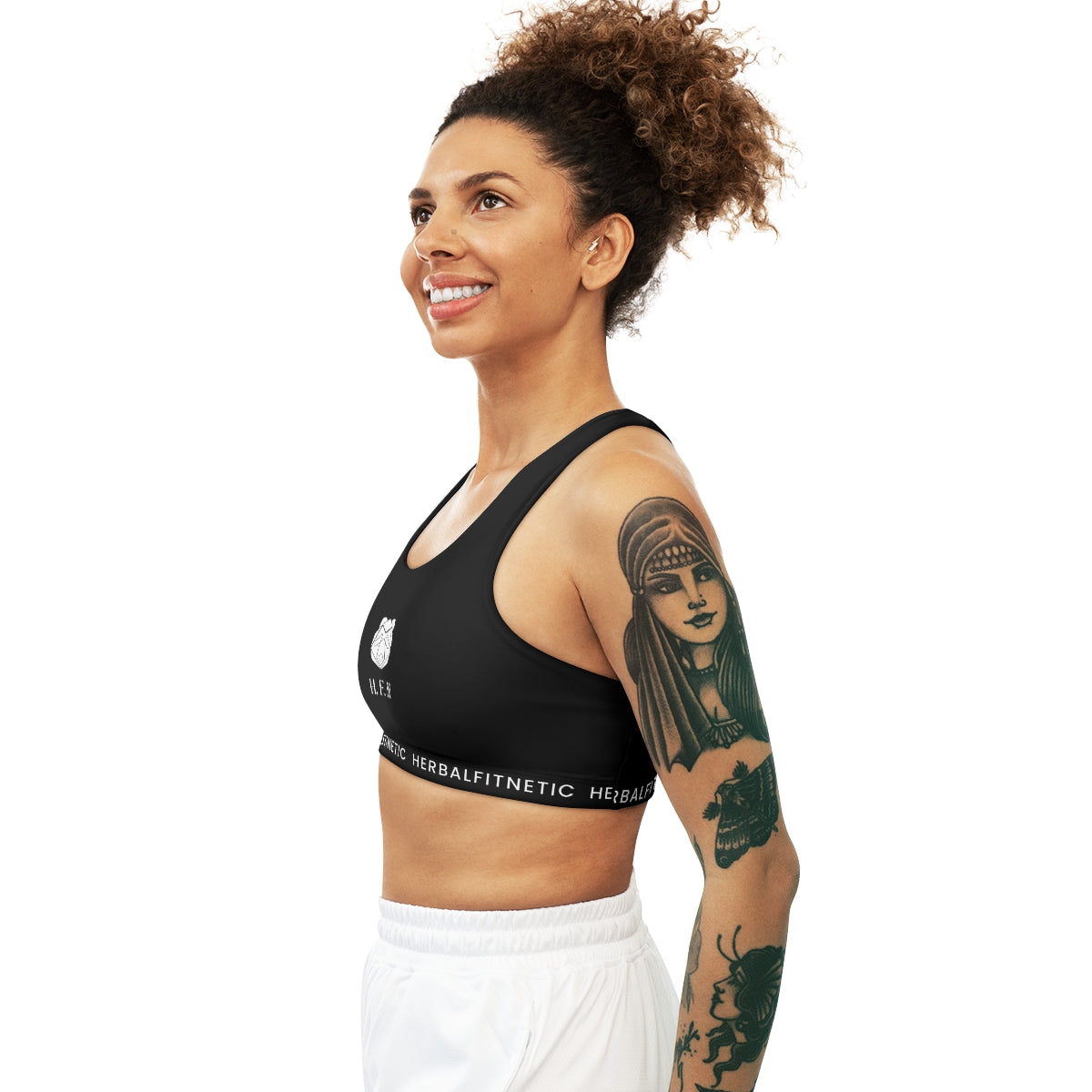 HFN Blk Seamless Sports Bra