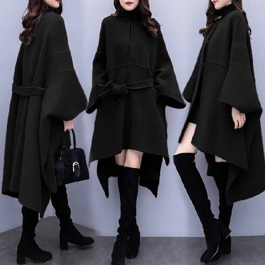 Classy Girl Loose wool coat medium length