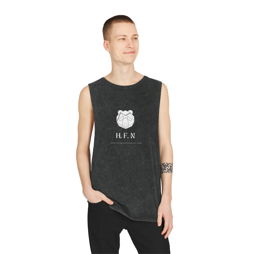 HFN Panda Unisex Stonewash Tank Top