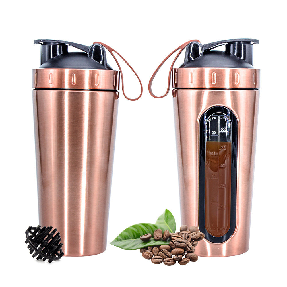 Herbalfitnetic stainless steel sports protein shaker cup