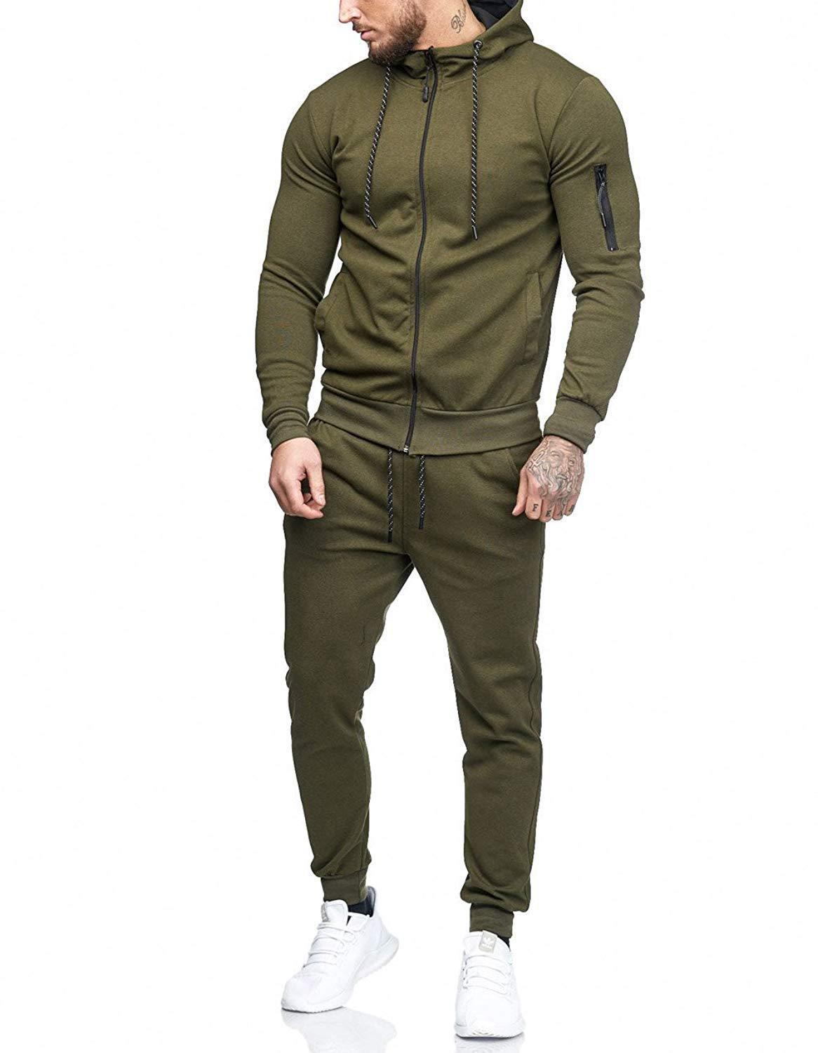 HFN Men's Build Zip Sports Suit