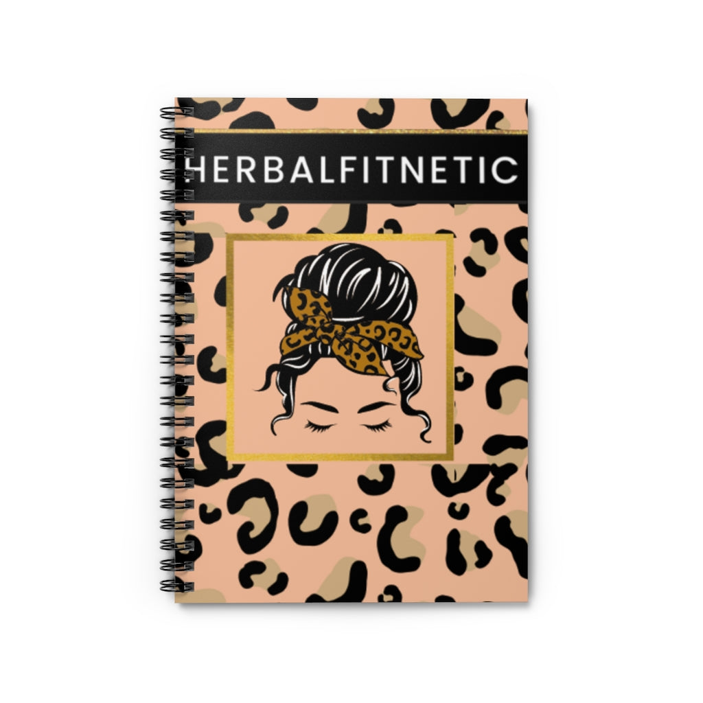 HFN Pink Leopard Spiral Notebook - Ruled Line