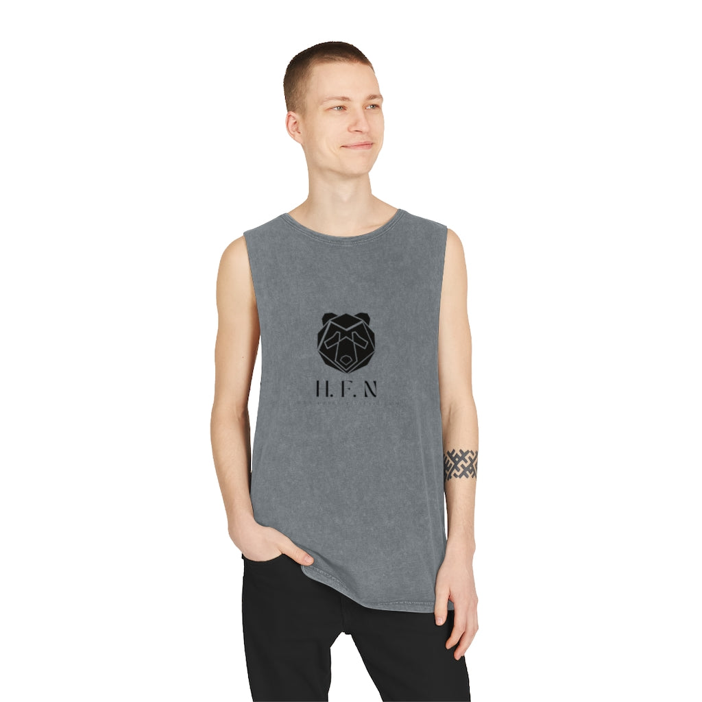 HFN Panda Unisex Stonewash Tank Top