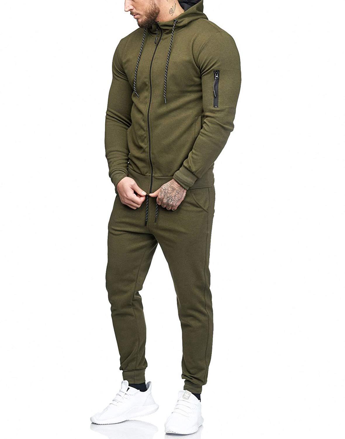 HFN Men's Build Zip Sports Suit