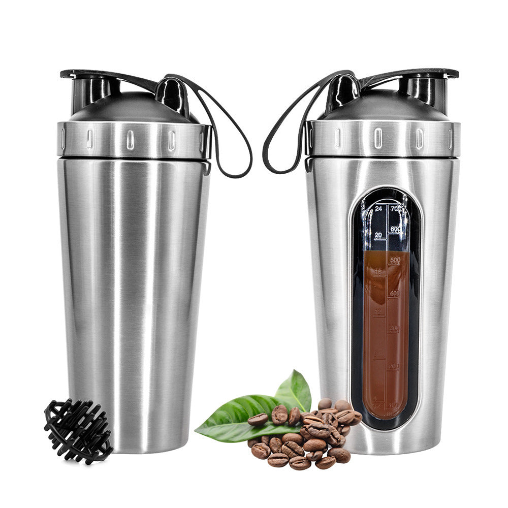 Herbalfitnetic stainless steel sports protein shaker cup