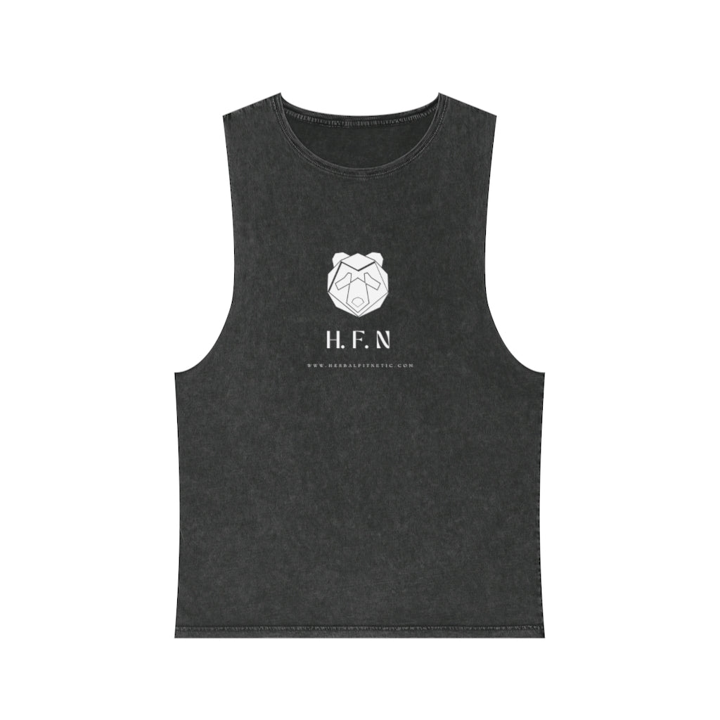 HFN Panda Unisex Stonewash Tank Top