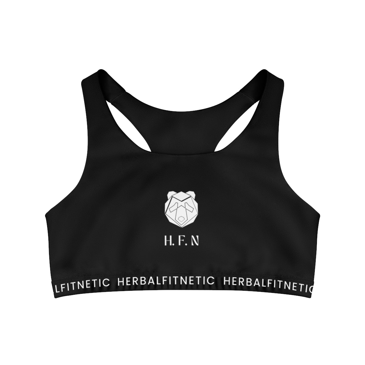 HFN Blk Seamless Sports Bra