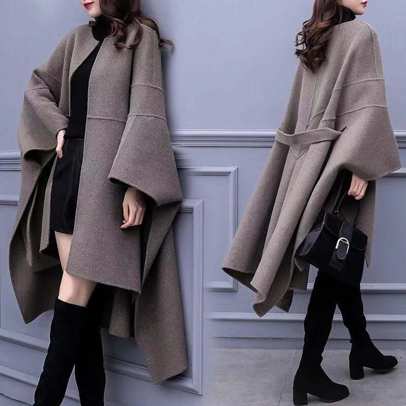Classy Girl Loose wool coat medium length