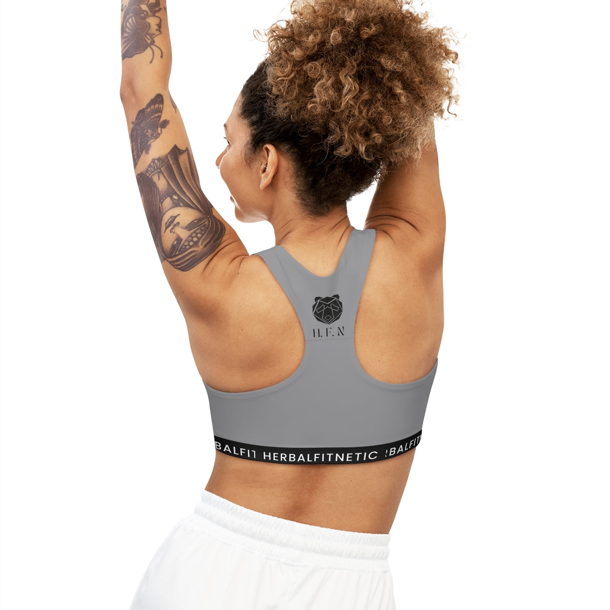 Herbalfitnetic Gry Seamless Sports Bra
