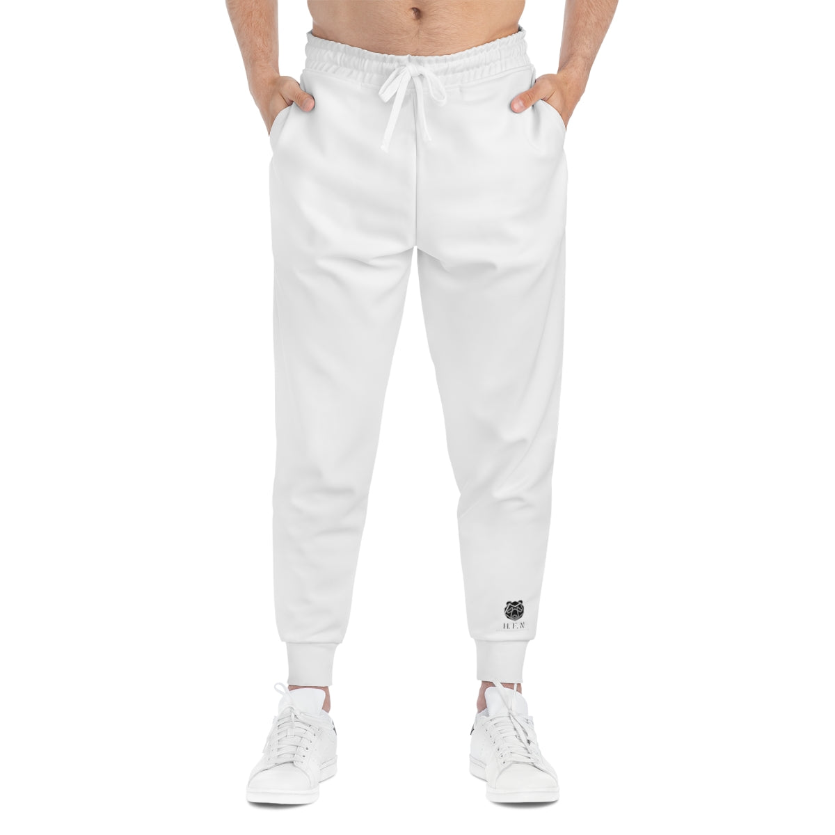 HFN White Athletic Joggers