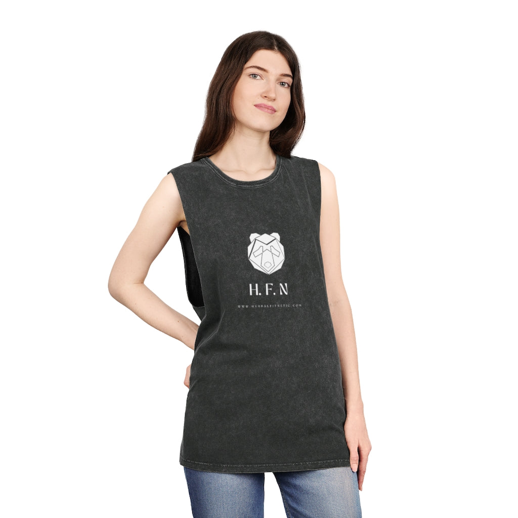 HFN Panda Unisex Stonewash Tank Top