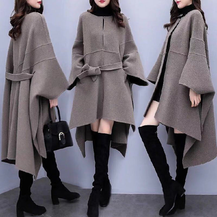 Classy Girl Loose wool coat medium length