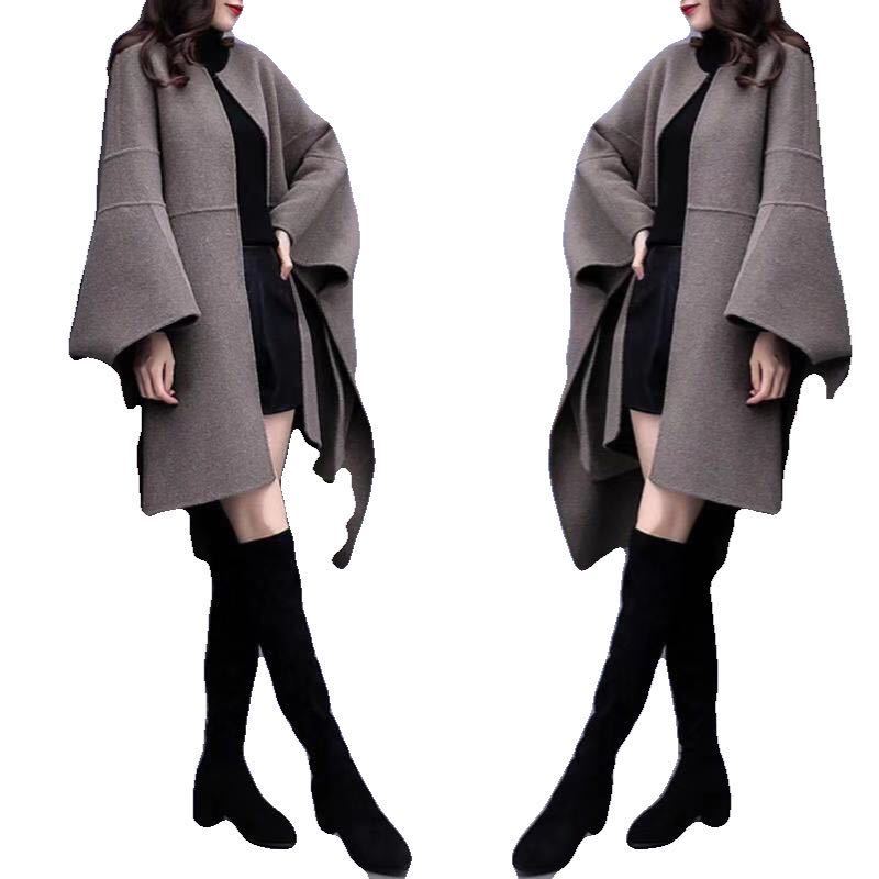 Classy Girl Loose wool coat medium length