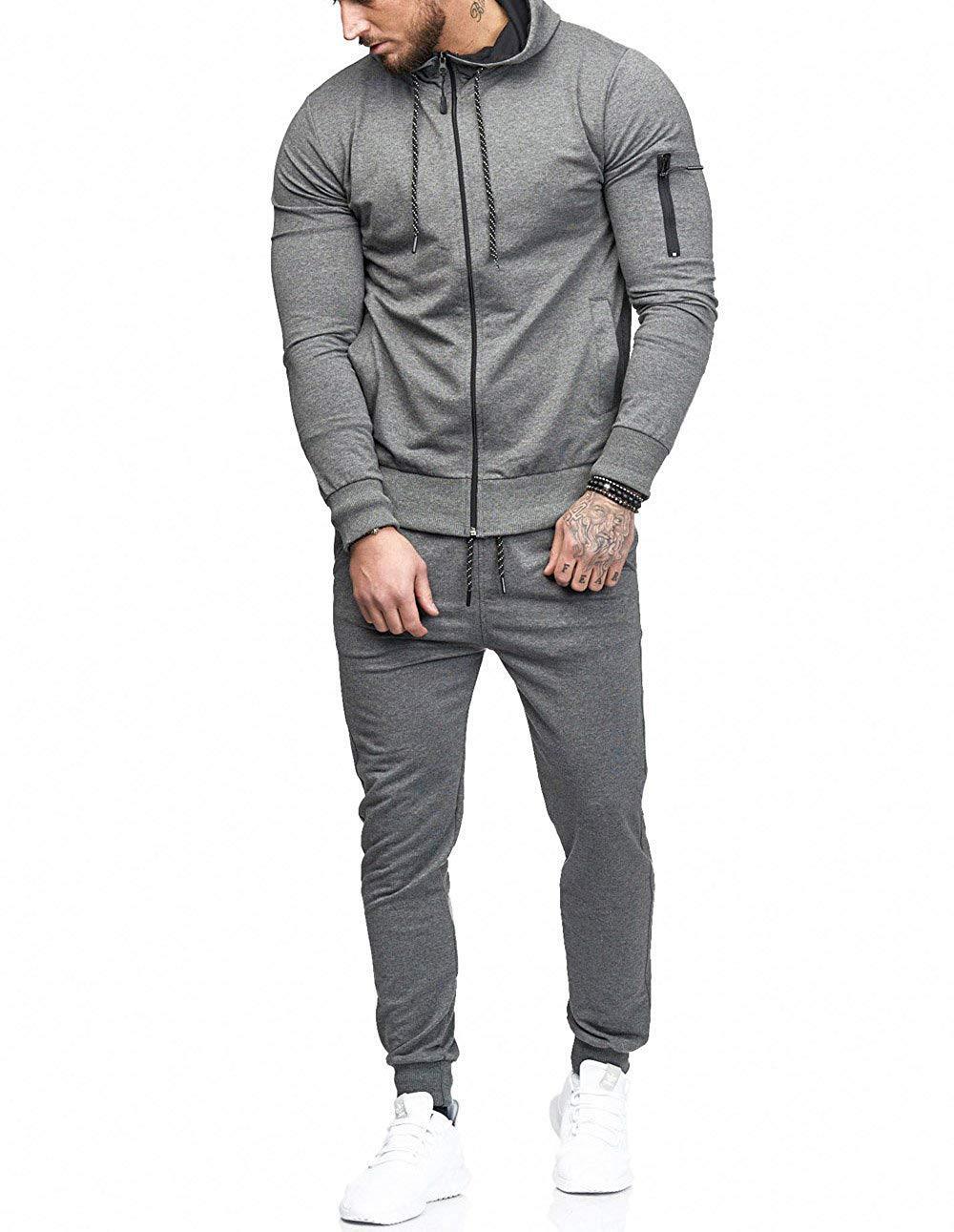 HFN Men's Build Zip Sports Suit