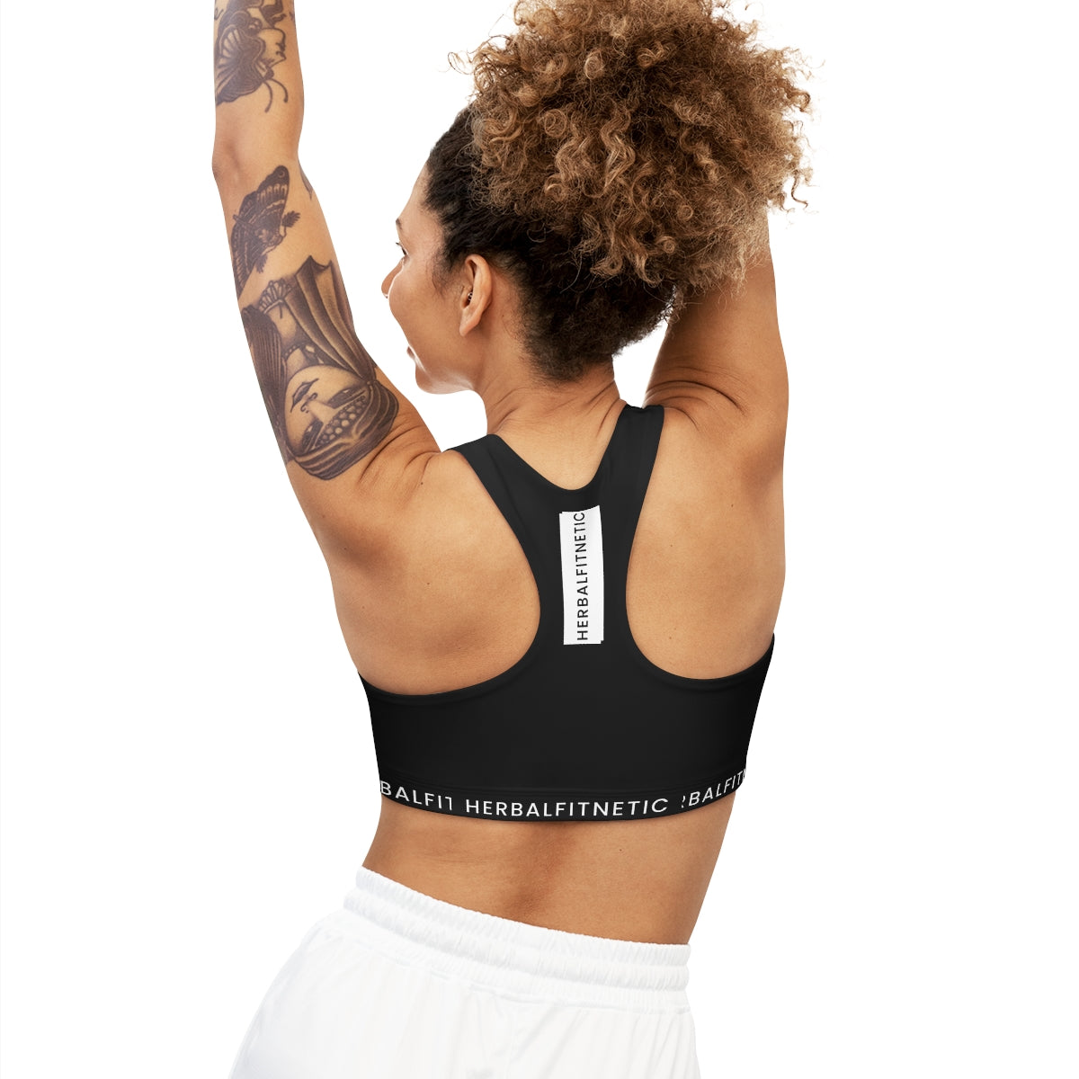 HFN Blk Seamless Sports Bra