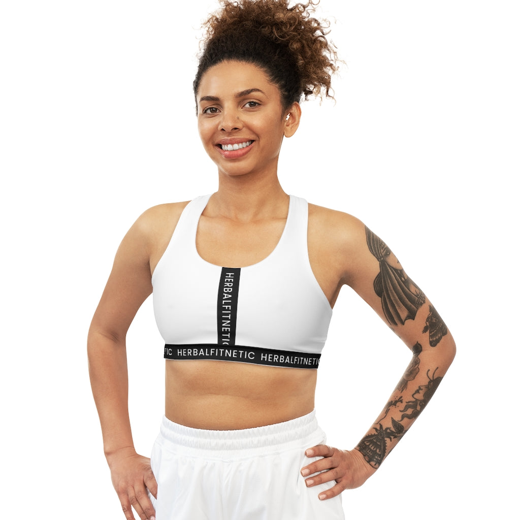 HFN Whte Seamless Sports Bra
