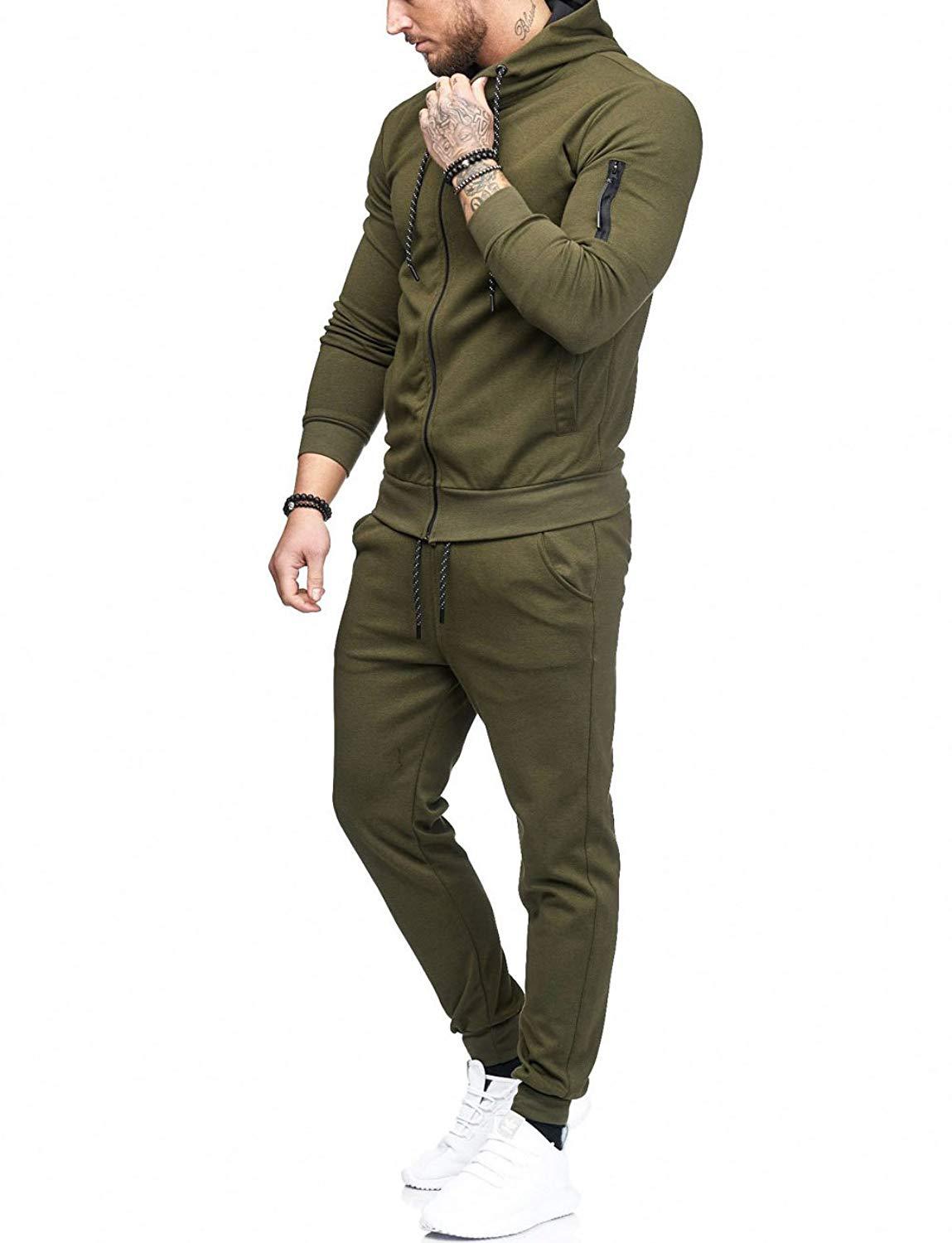 HFN Men's Build Zip Sports Suit