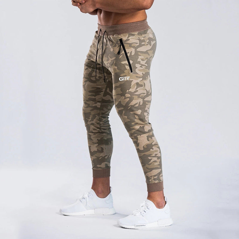 GITF Camouflage Men Sports Bodybuilding Joggers