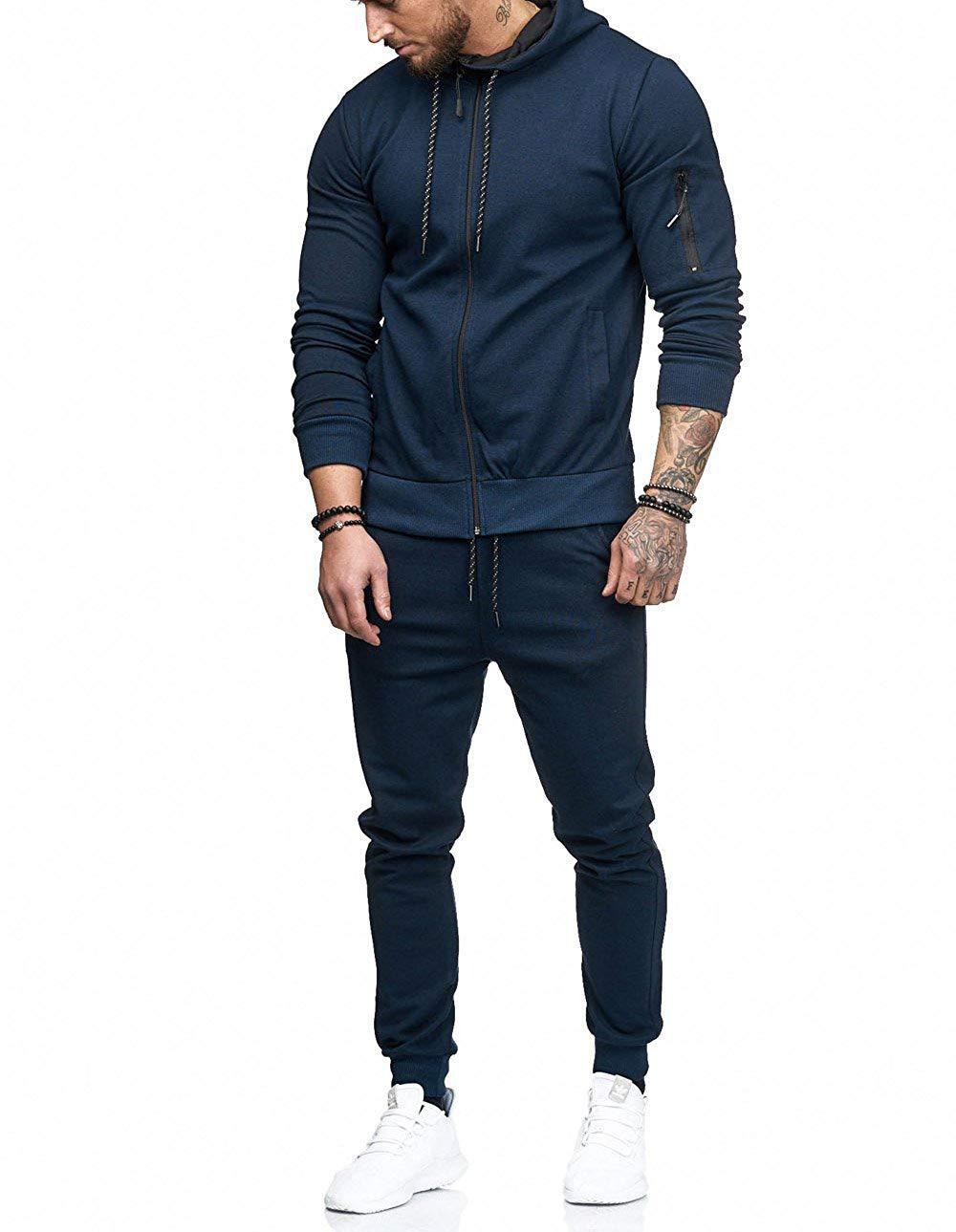 HFN Men's Build Zip Sports Suit