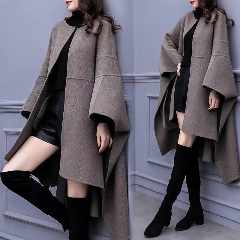 Classy Girl Loose wool coat medium length