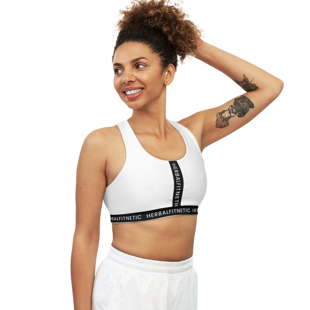 HFN Whte Seamless Sports Bra