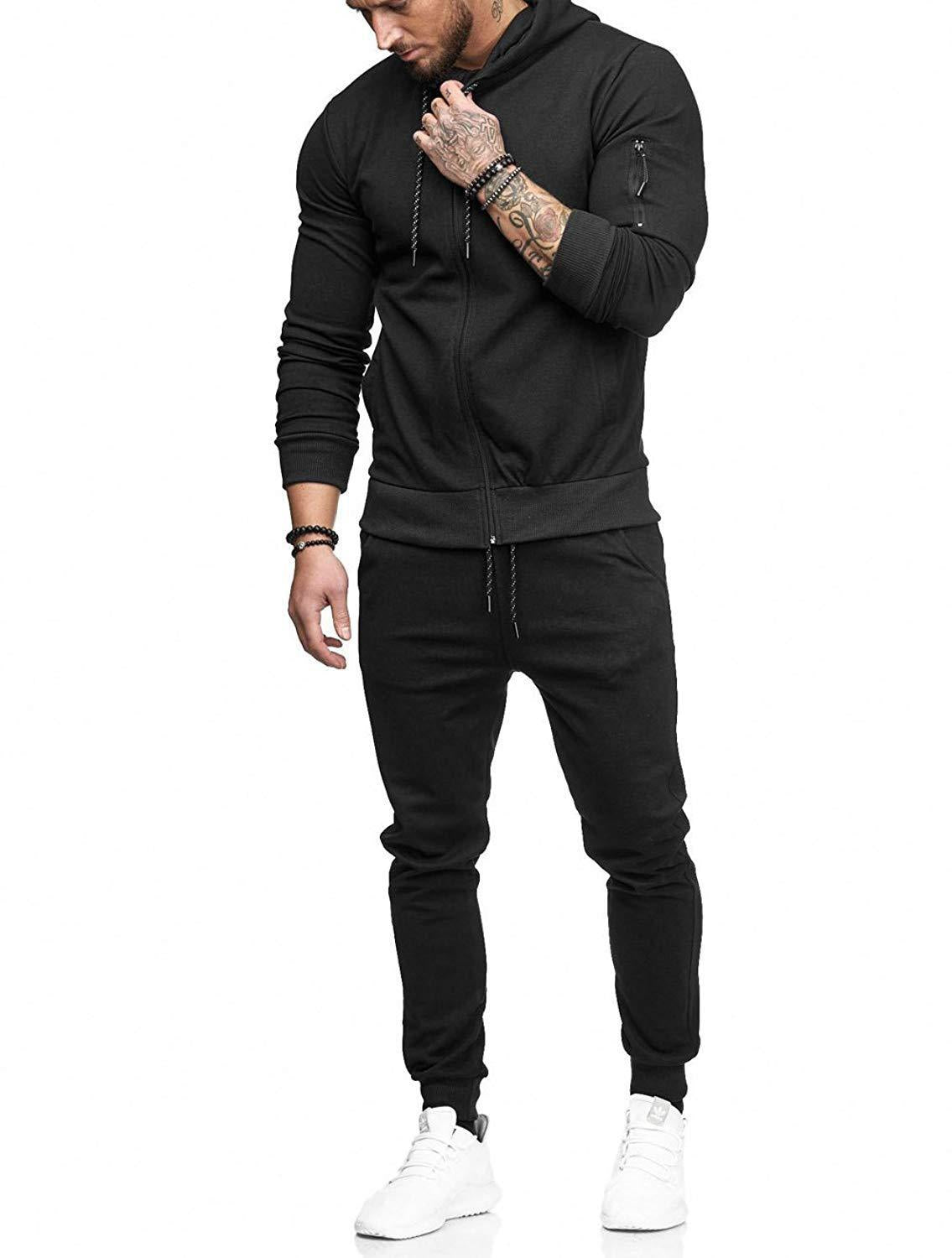 HFN Men's Build Zip Sports Suit