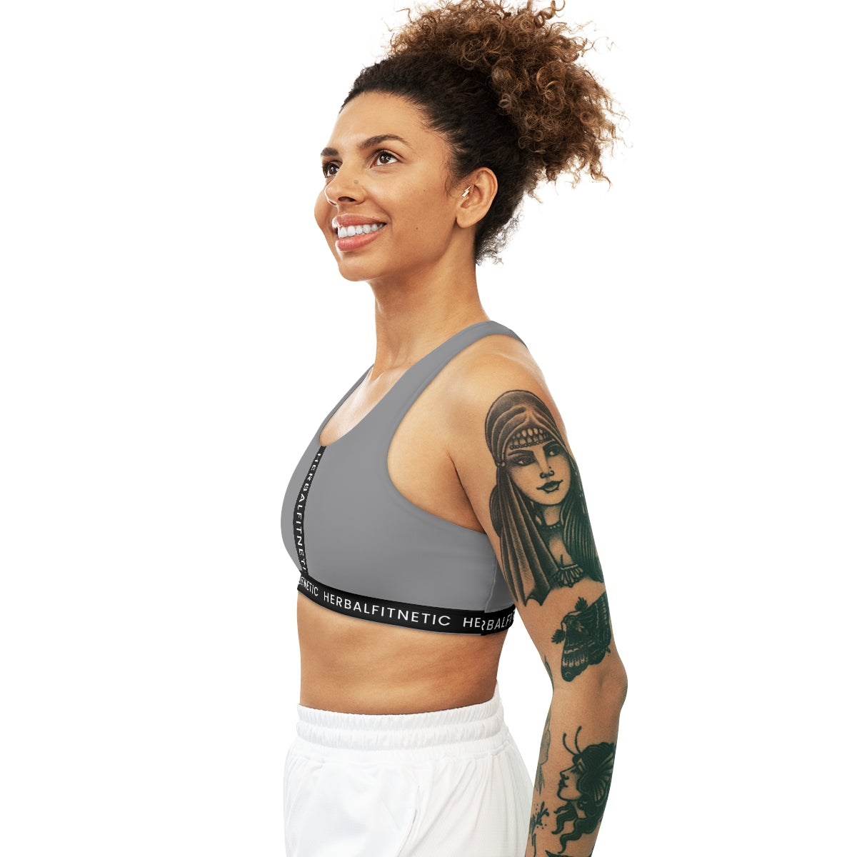 Herbalfitnetic Gry Seamless Sports Bra