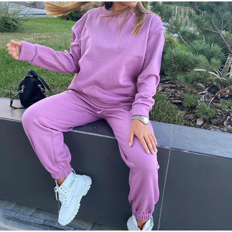 Ladies Athleisure Two Piece Casual Suit