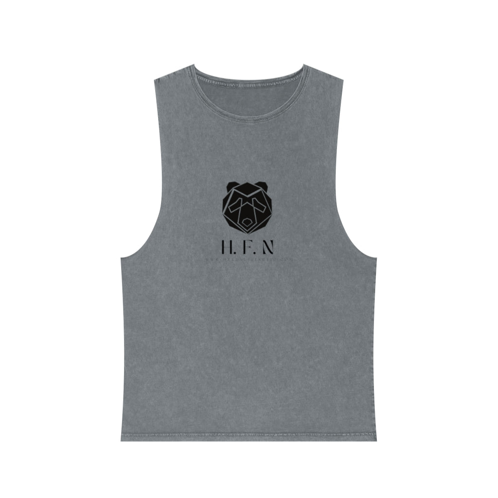 HFN Panda Unisex Stonewash Tank Top