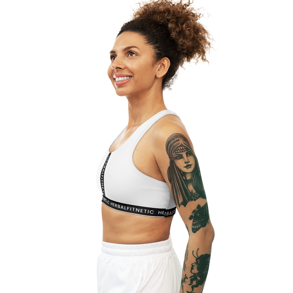 HFN Whte Seamless Sports Bra