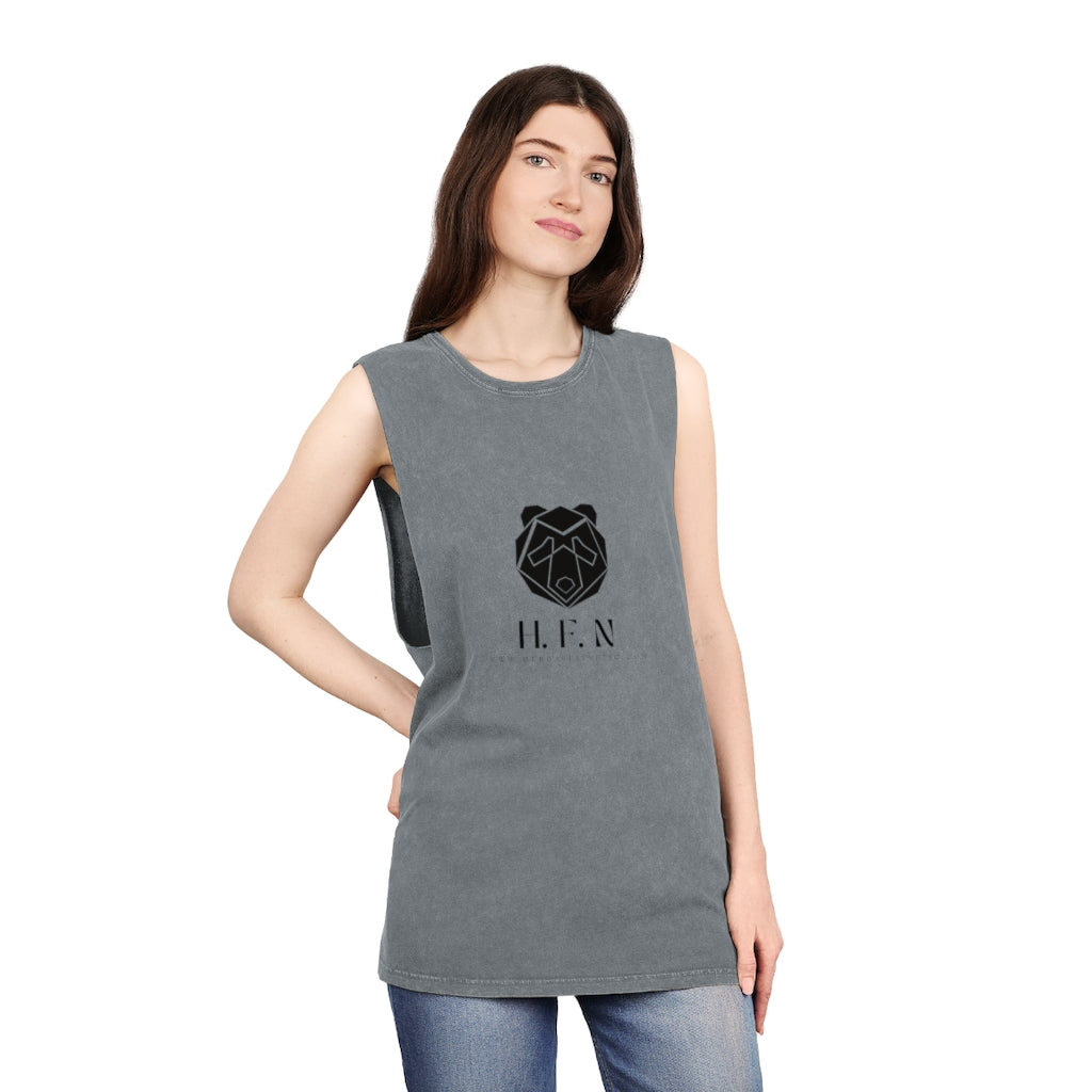 HFN Panda Unisex Stonewash Tank Top